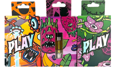 Photograph of product: Strawberry Runtz | PLAY | au chocolat Rosin/Distillate 510 Vape Cartridge