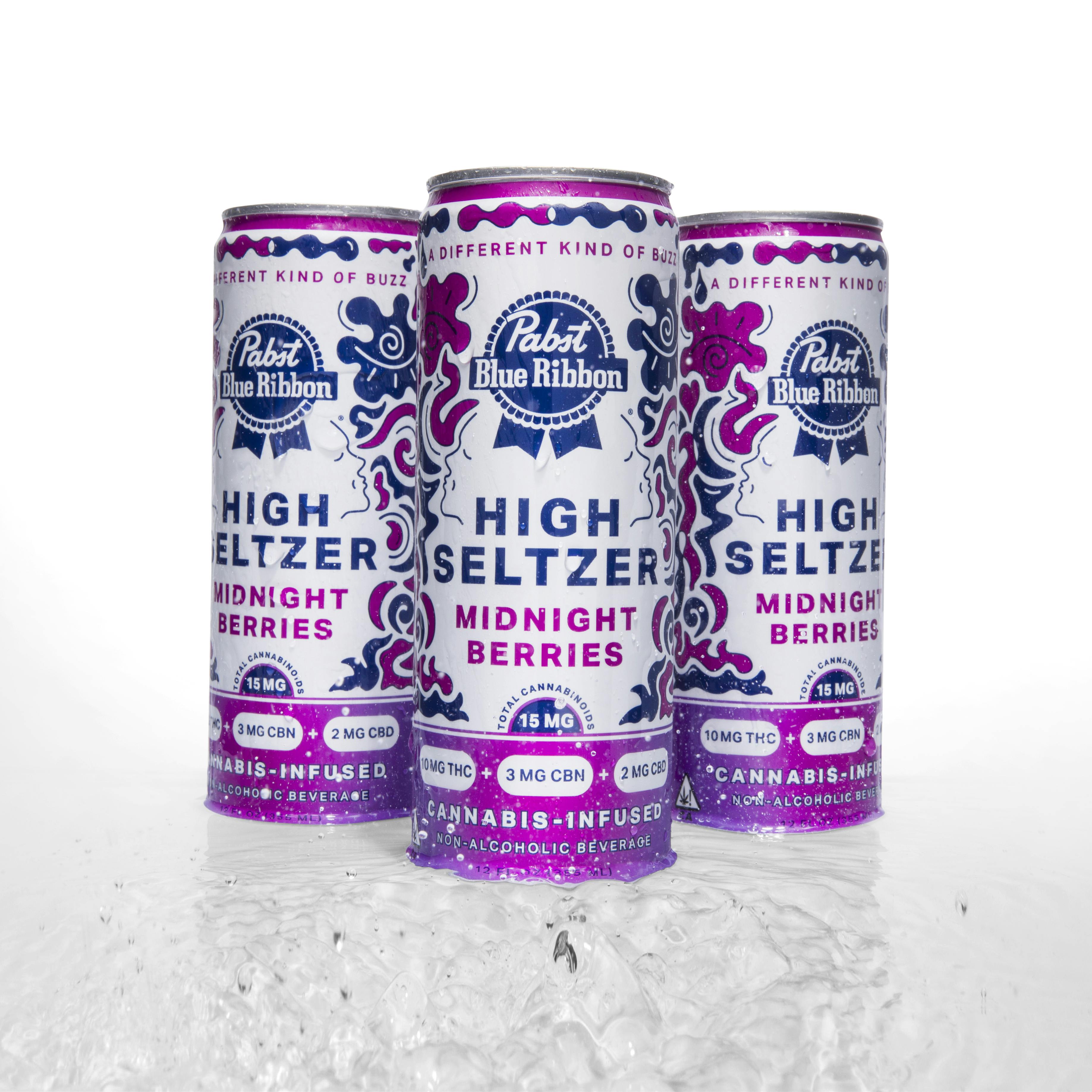 Photograph of product: Pabst - Drink - Seltzer - Midnight Berries - 15MG