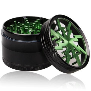 Photograph of product: Yellow Bird | RIDDLES GRINDER 63 MM BLACK Smoking Accessories