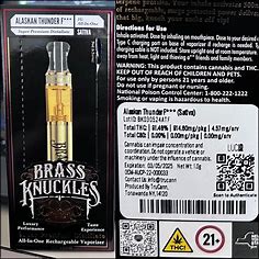 Photograph of product: Brass Knuckles Distillate AIO Vape | 1g | Alaskan Thunder F*ck