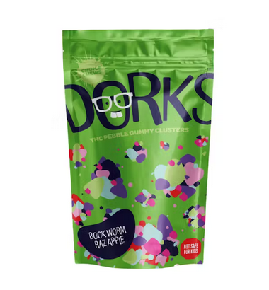 Photograph of product: Gummy - 100mg/20pc - Bookworm Raz Apple