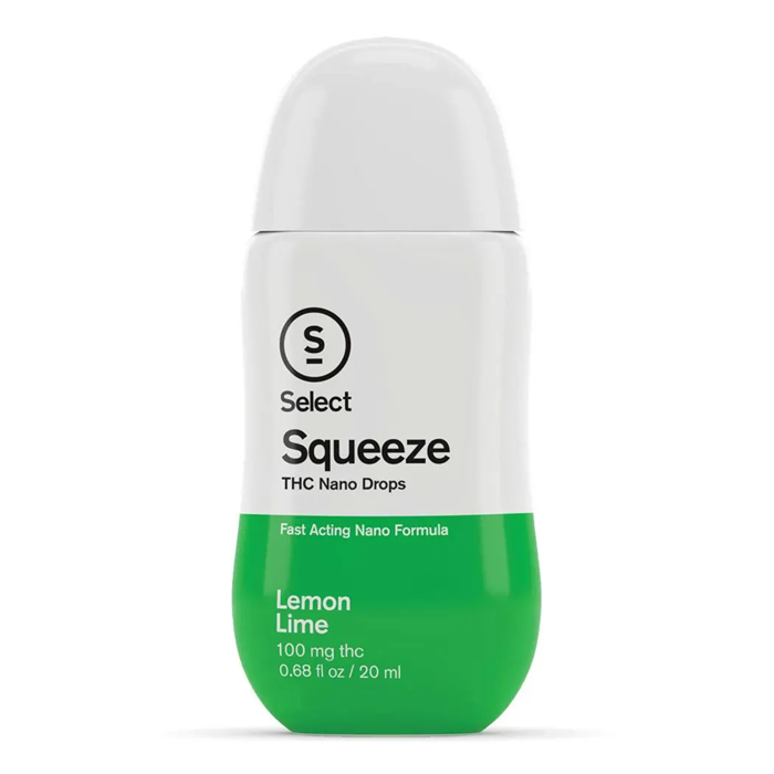 Photograph of product: Select | Lemon and Lime Squeeze | Fast Acting Beverage Infusion Drops 100mg