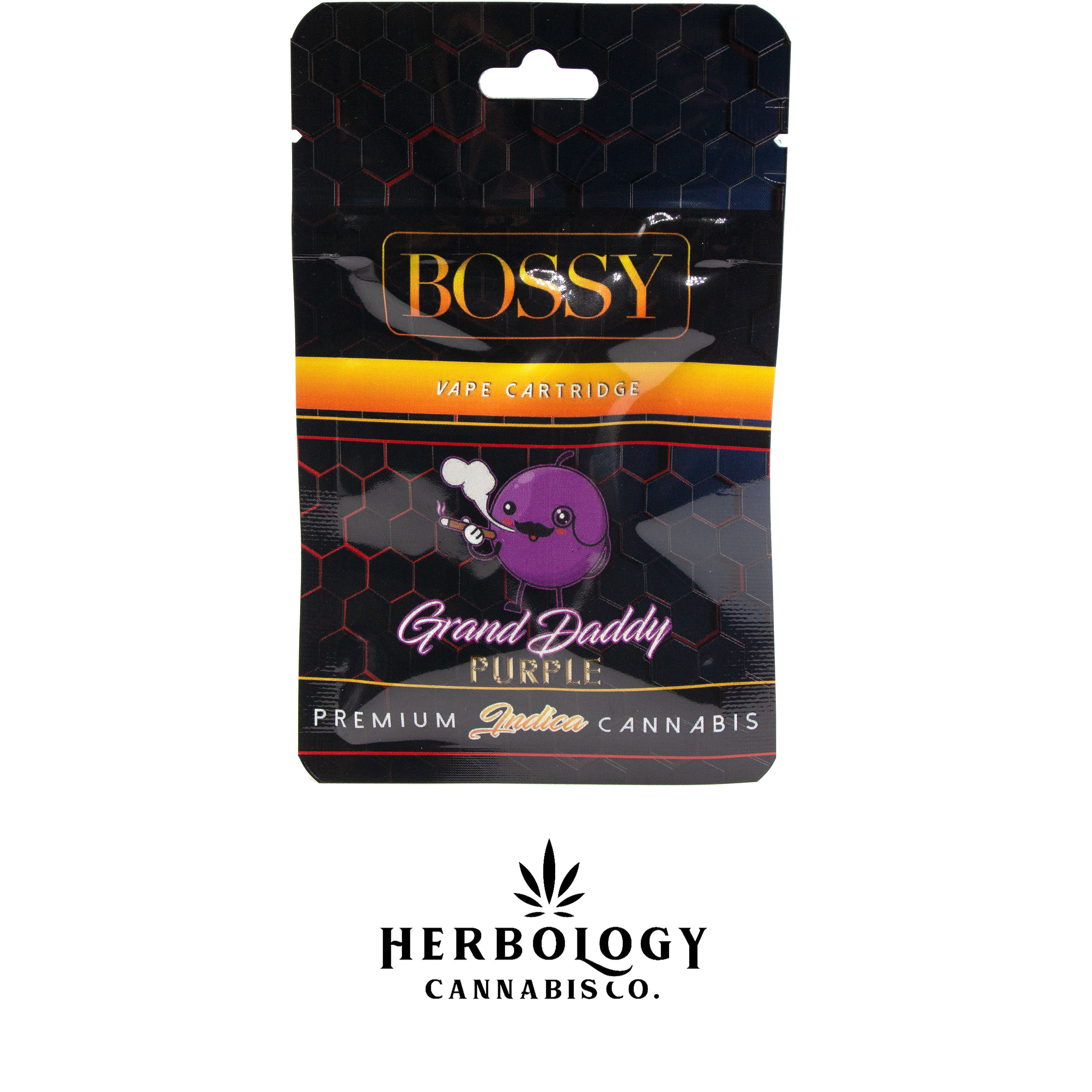 Photograph of product: Bossy | Distillate 510 Cart | Granddaddy Purple | 1g