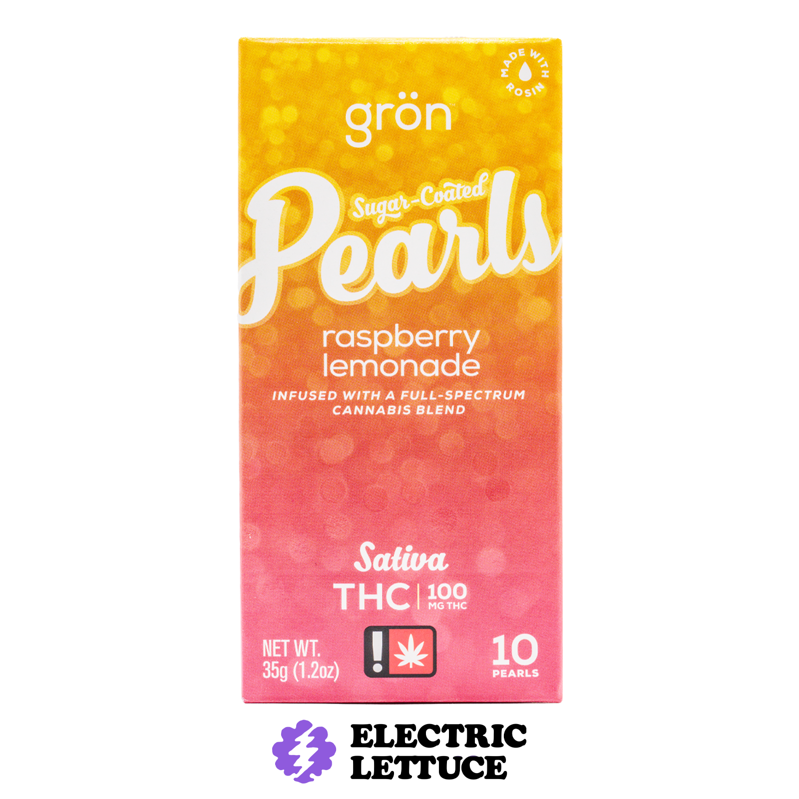 Photograph of product: Gron Raspberry Lemonade Pearls 100mg