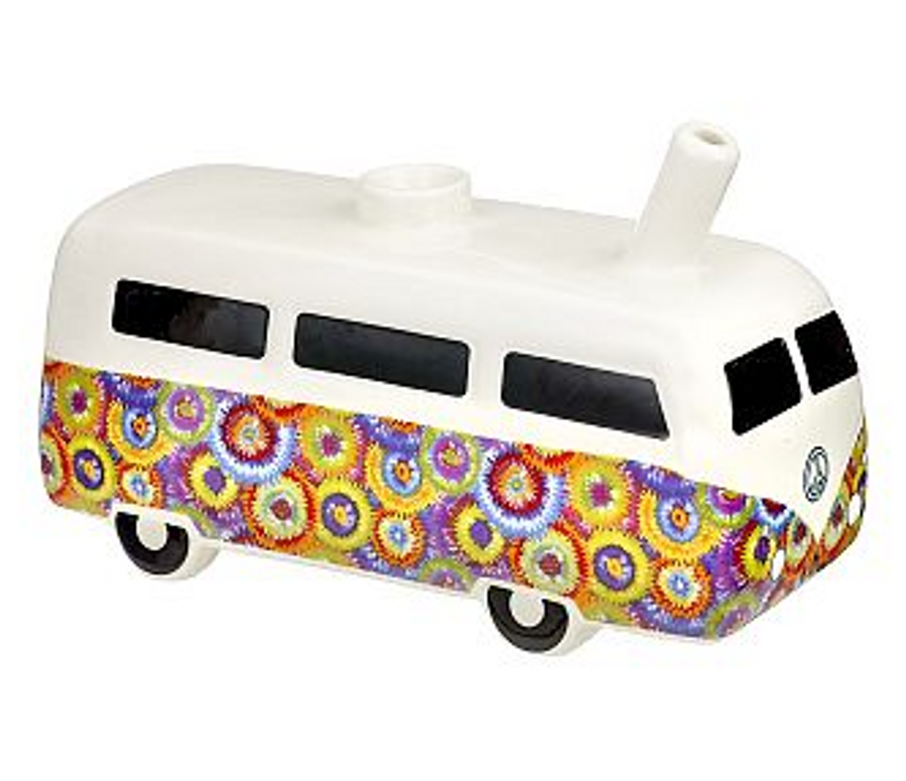 Photograph of product: Retro Vintage Bus Pipe - Colorful Flower Burst Design
