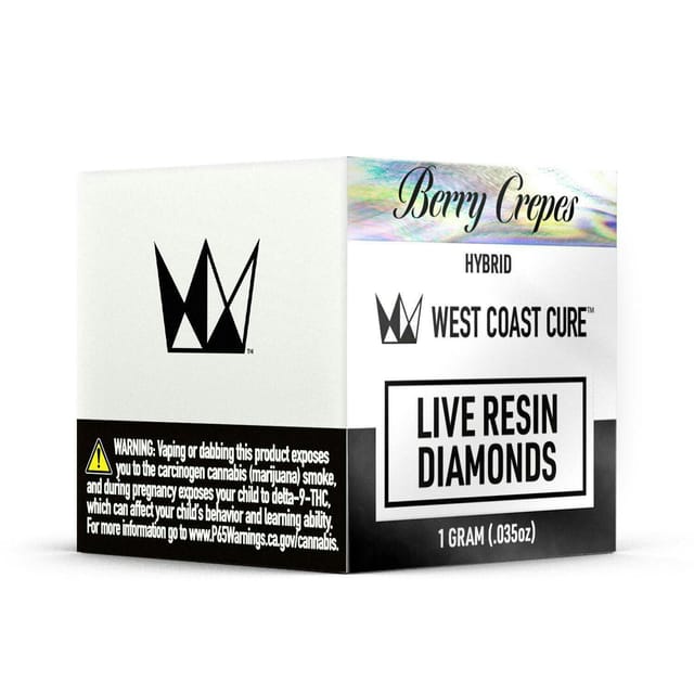 Photograph of product: Berry Crepes |1g Live Resin Diamonds - 