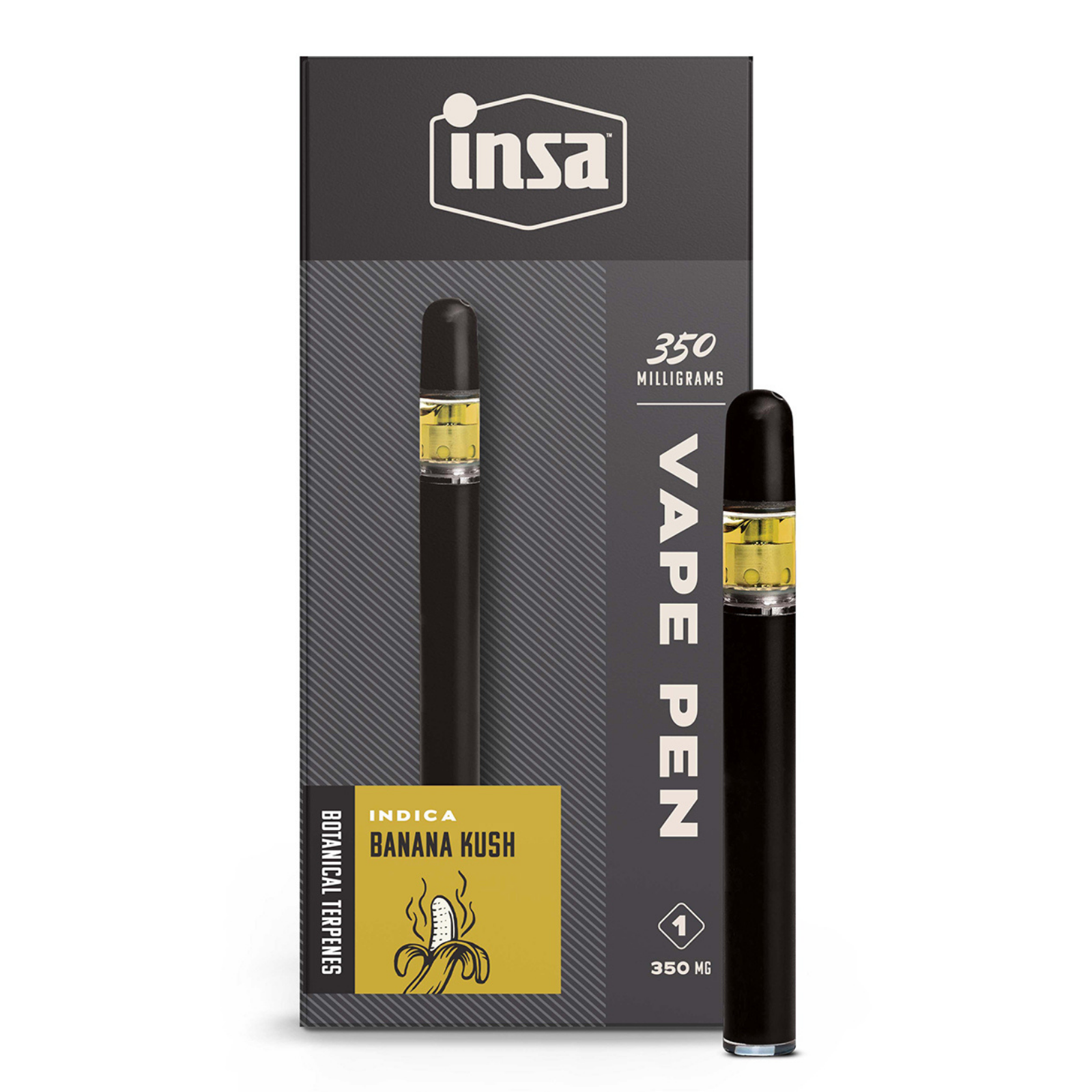 Photograph of product: 350mg Disposable | Banana Kush | INSA