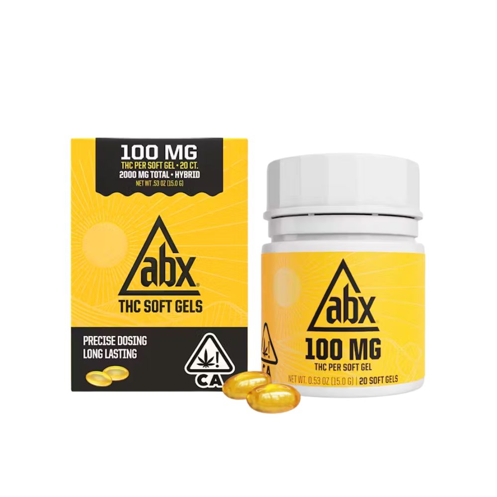 Photograph of product: 100MG SOFT GELS (20) - ABSOLUTE EXTRACTS