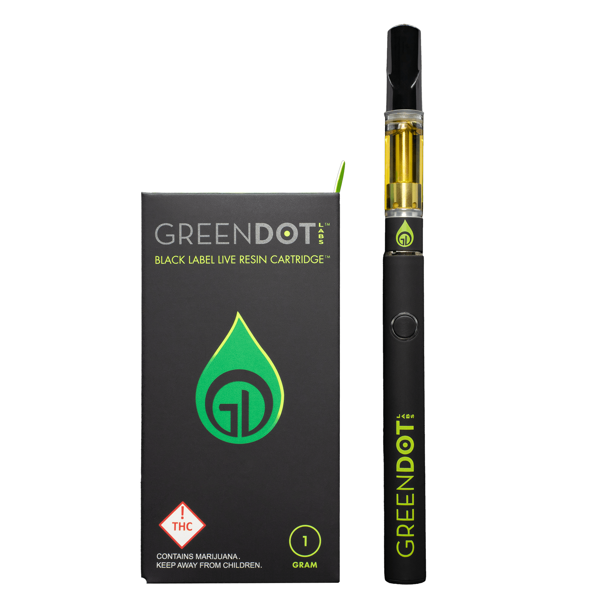Photograph of product: Green Dot Labs - Granola Band x ROYGBIV Red 1g Live Resin Cart