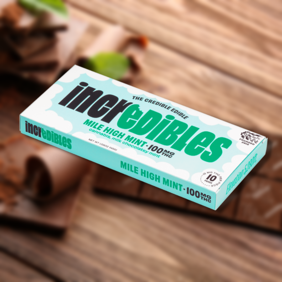 Photograph of product: Chocolate | Mile High Mint Bar | 100mg | 20pk | Incredibles