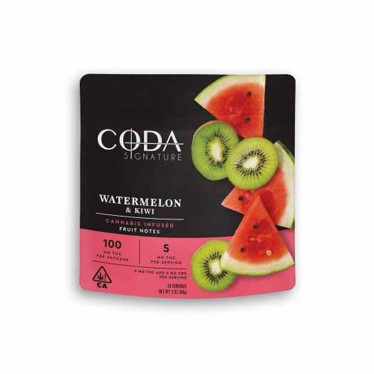 Photograph of product: Coda Kiwi and Watermelon Fruit Notes 100mg TH-oui