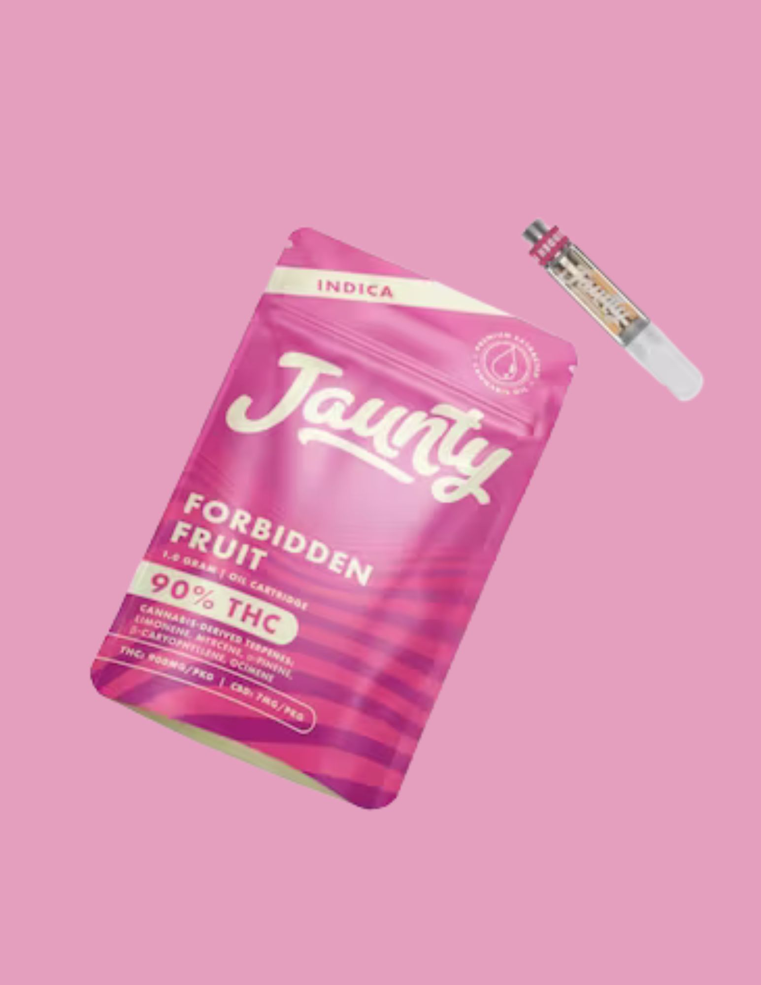 Photograph of product: Jaunty | 1g | 510 Vape Cart | Forbidden Fruit