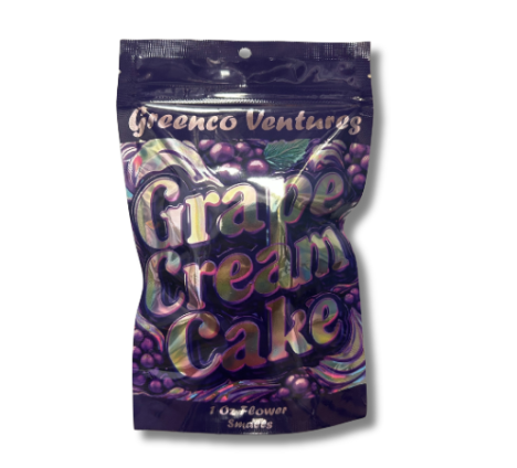 Photograph of product: GRAPE CREAM CAKE | FLOWER - 28g