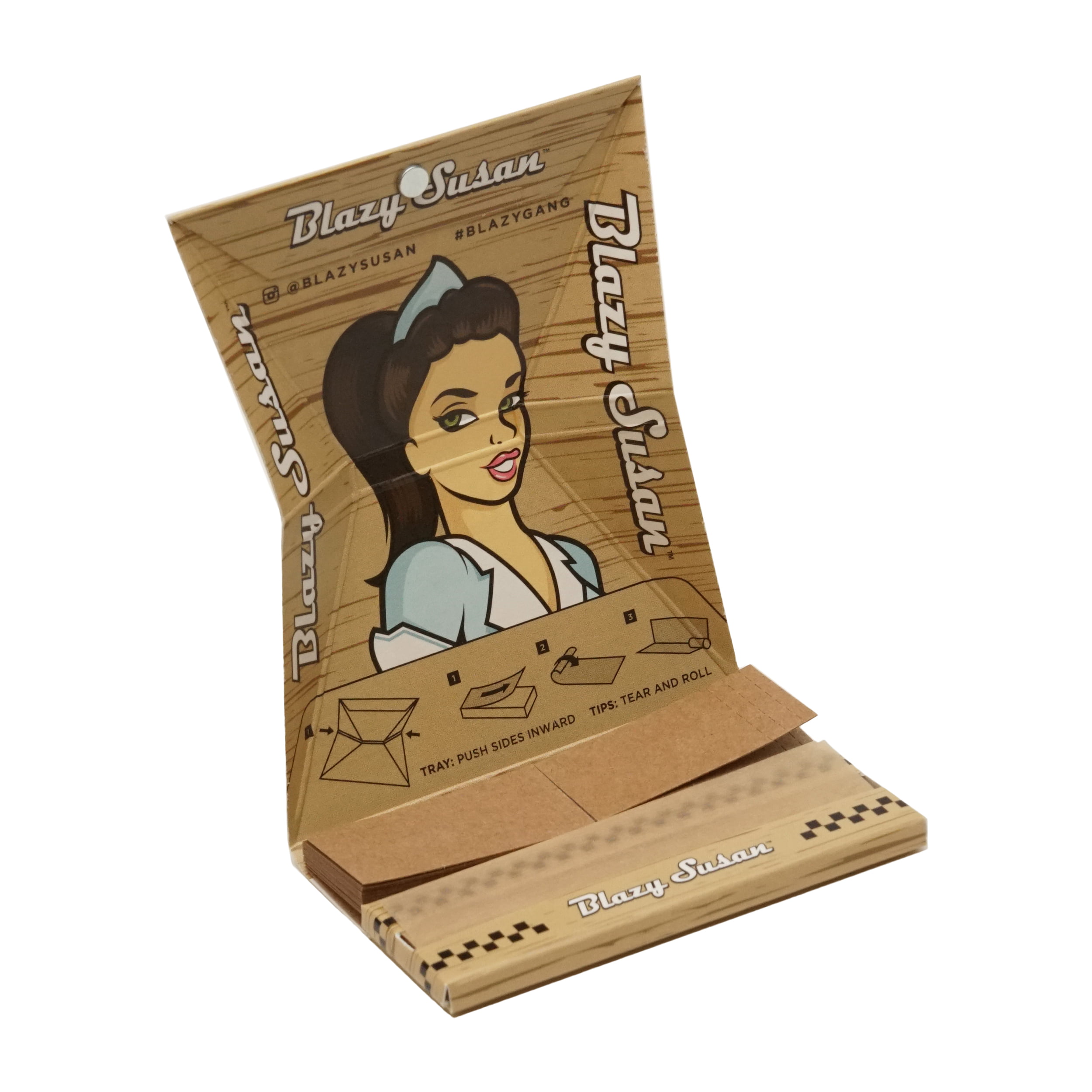 Photograph of product: Blazy Susan | 1 1/4 Deluxe Rolling Kit | Brown | 32 Leaves & Tips