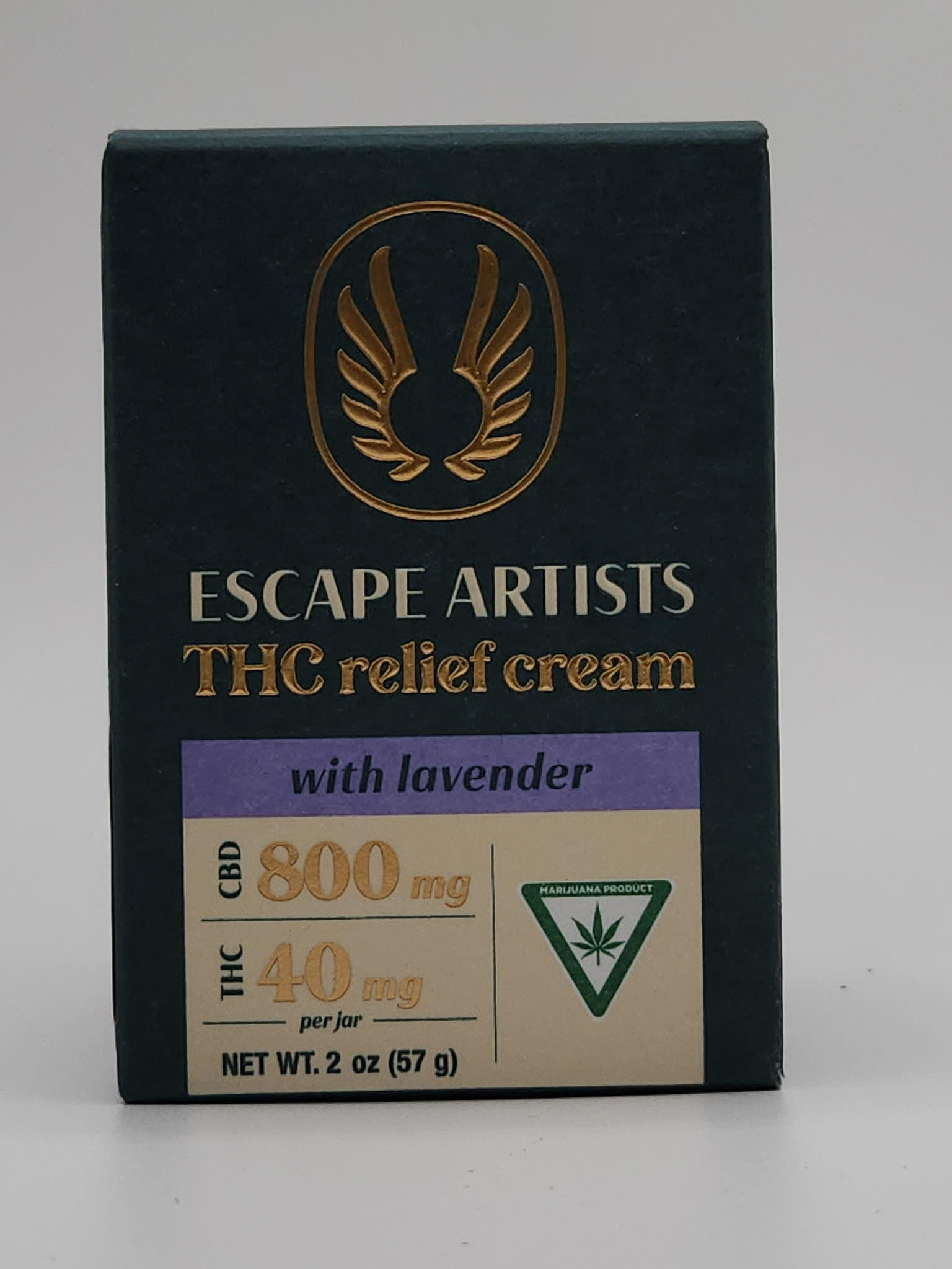 Photograph of product: Escape Artist | 2oz Lotion - Lavender - 800mg:40mg CBD:TH-oui