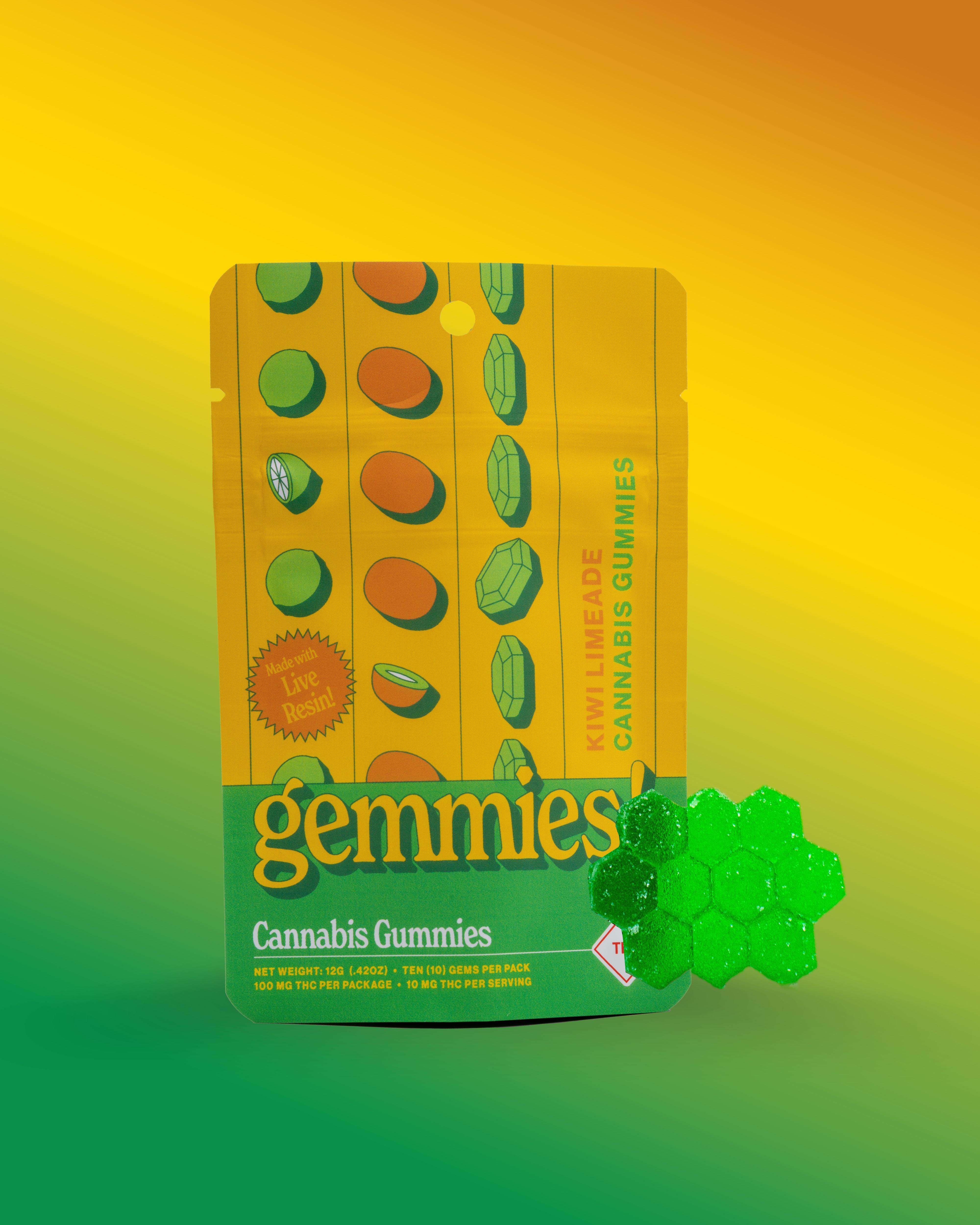 Photograph of product: Higher Culture - Kiwi Limeade | 10pk x 10mg |  Live Resin Gummies