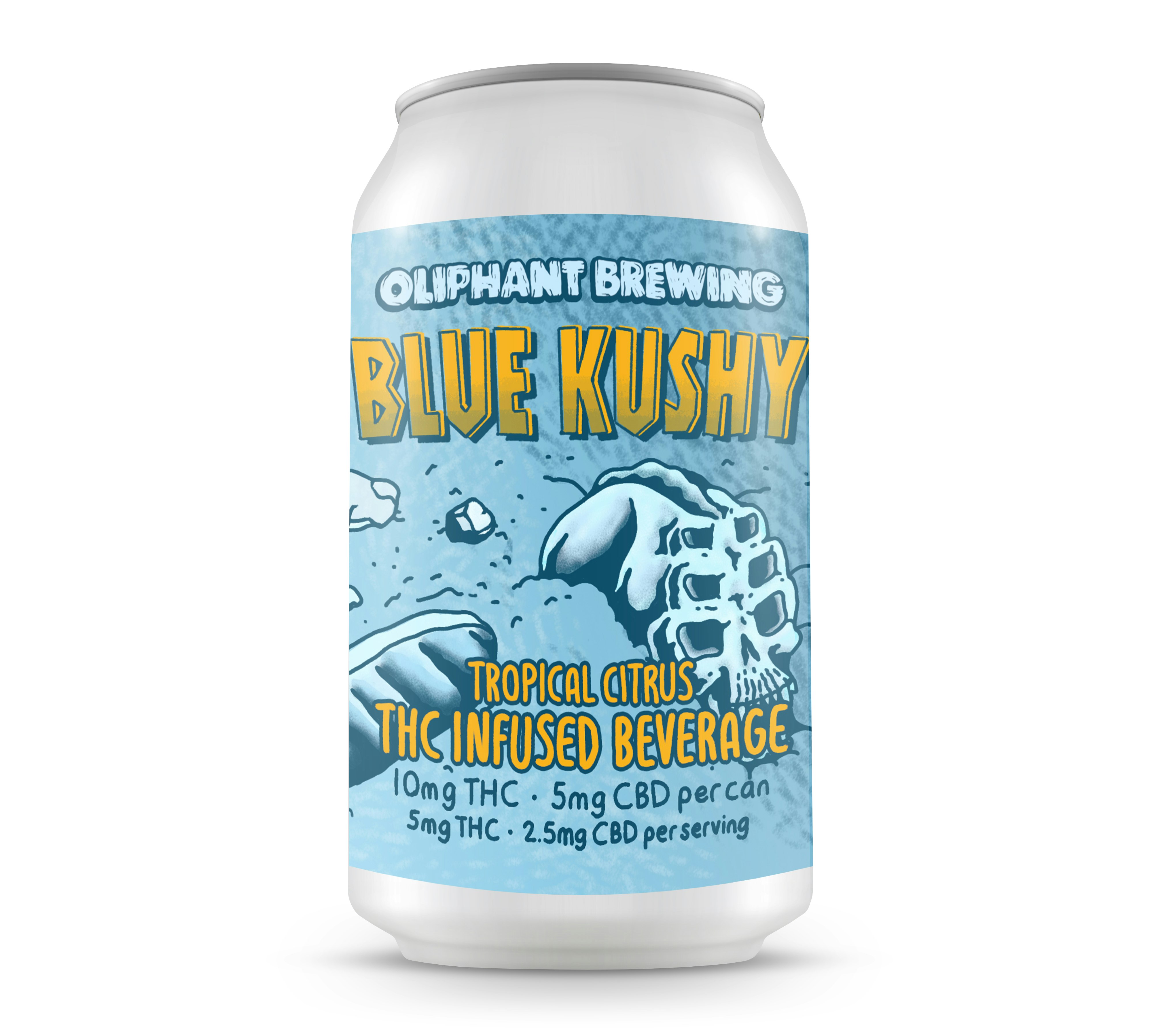 Photograph of product: Blue Kushy | 10mg | 5mg CBD | 4pk