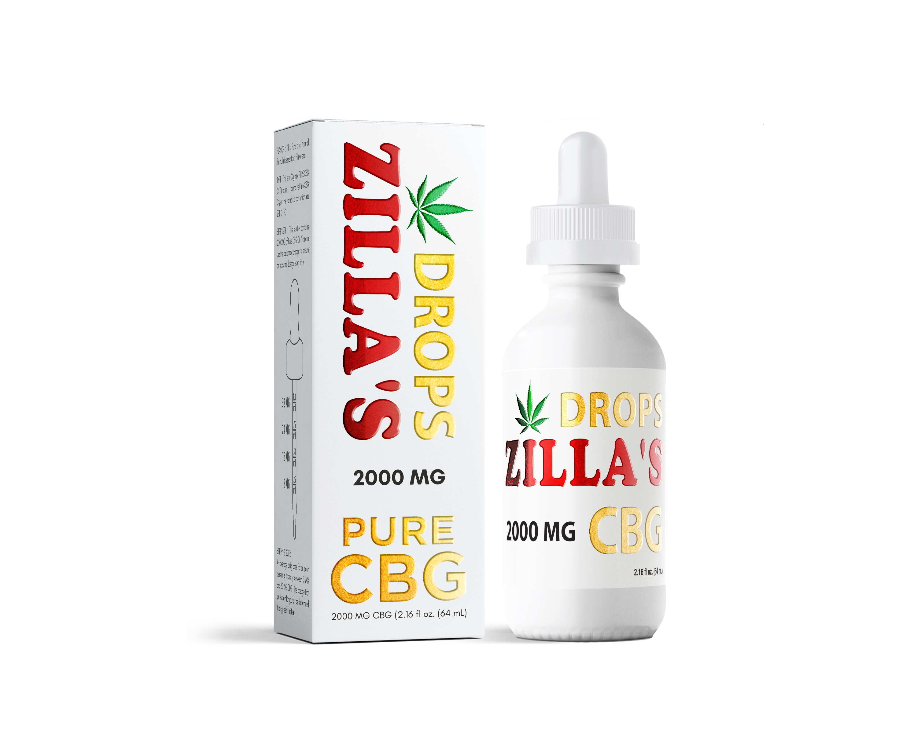 Photograph of product: Zilla's | CBG Drops 2000mg