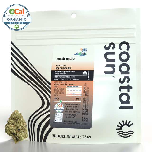 Photograph of product: Pack Mule - OCal Greenhouse Flower 14g - 