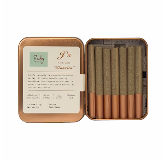 Photograph of product: Ruby Farms | Jack Herer | Oui'd | Classics | 7 Pack Pre-Roll