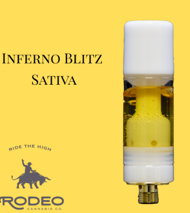 Photograph of product: Inferno Blitz 1g Live Resin Cart (S) 00144