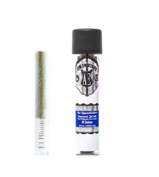 Photograph of product: El Blunto - 1g Diamond Infused Pre-Roll - The Oppenheimer