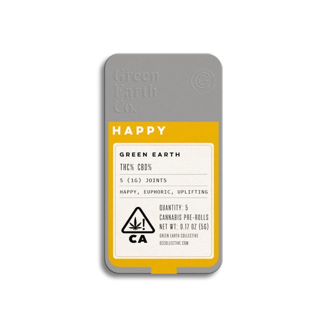 Photograph of product: Earth Tins | Green Apple Gas Pre-Roll 5 pack - 5g - 