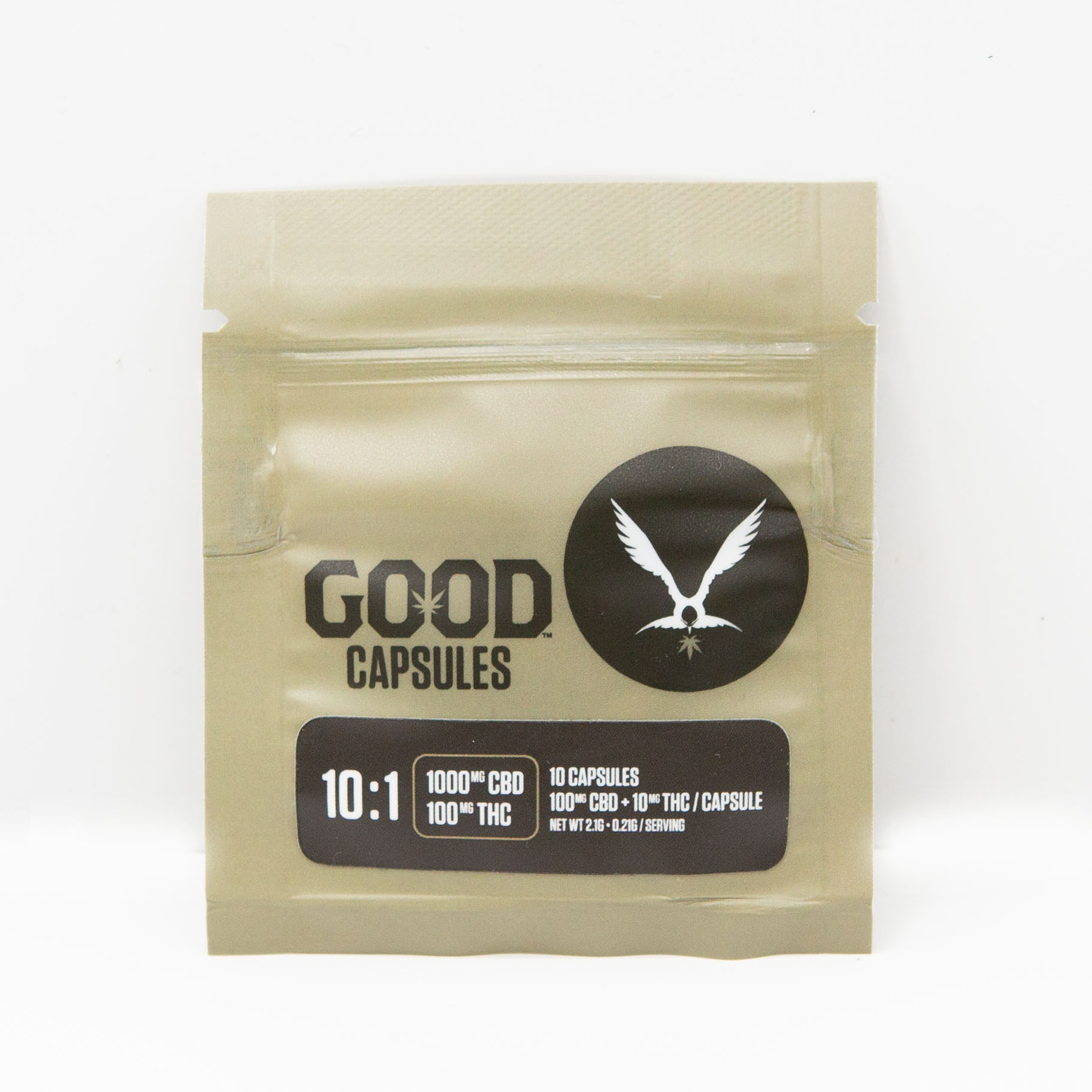 Photograph of product: 10:1 Capsules (Hybrid) - 100mg