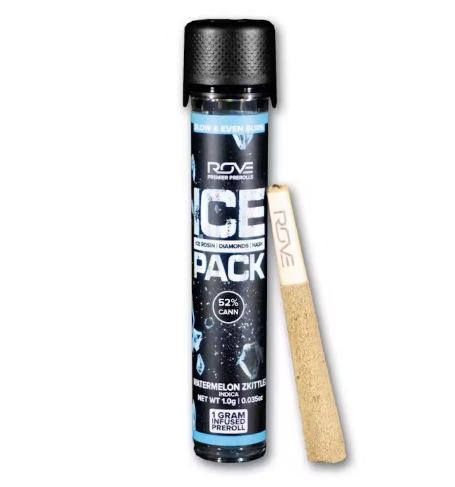 Photograph of product: Rove - Infused Pre Roll - ICE Pack Watermelon Burst