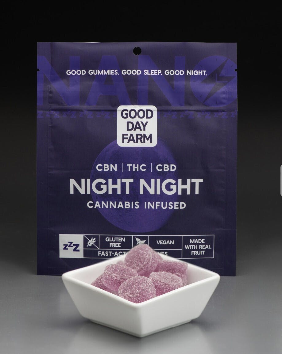 Photograph of product: Good Day Farm Nano Night Night Gummies (40mg)