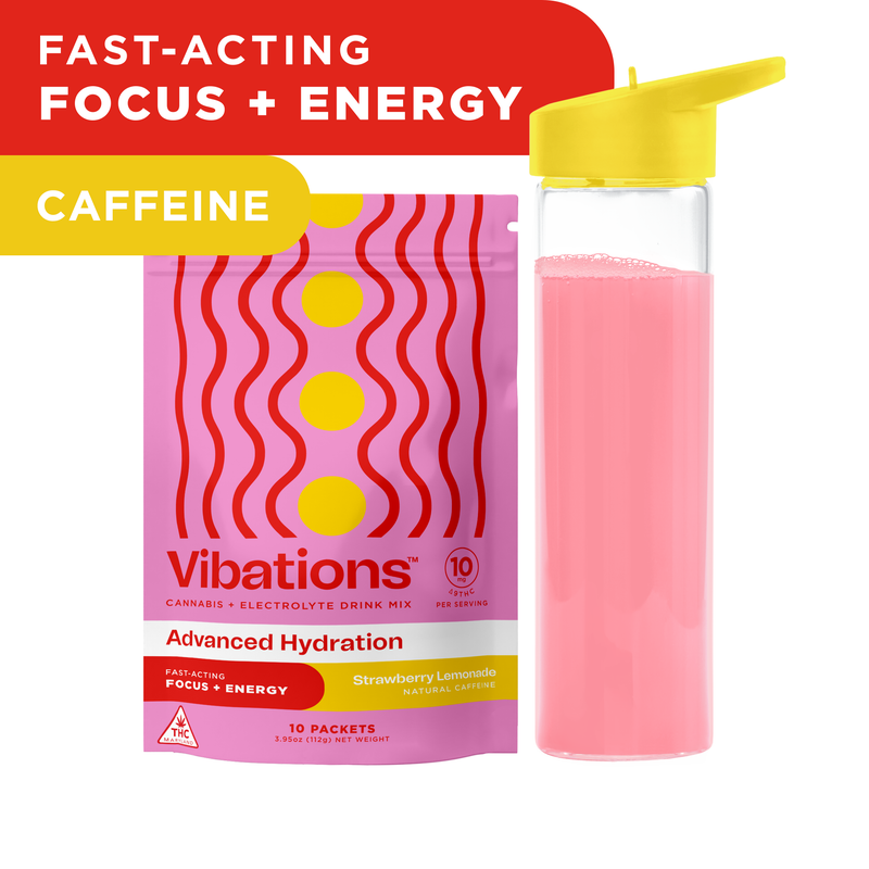 Photograph of product: Vibations Strawberry Lemonade 10mg Drink Mix