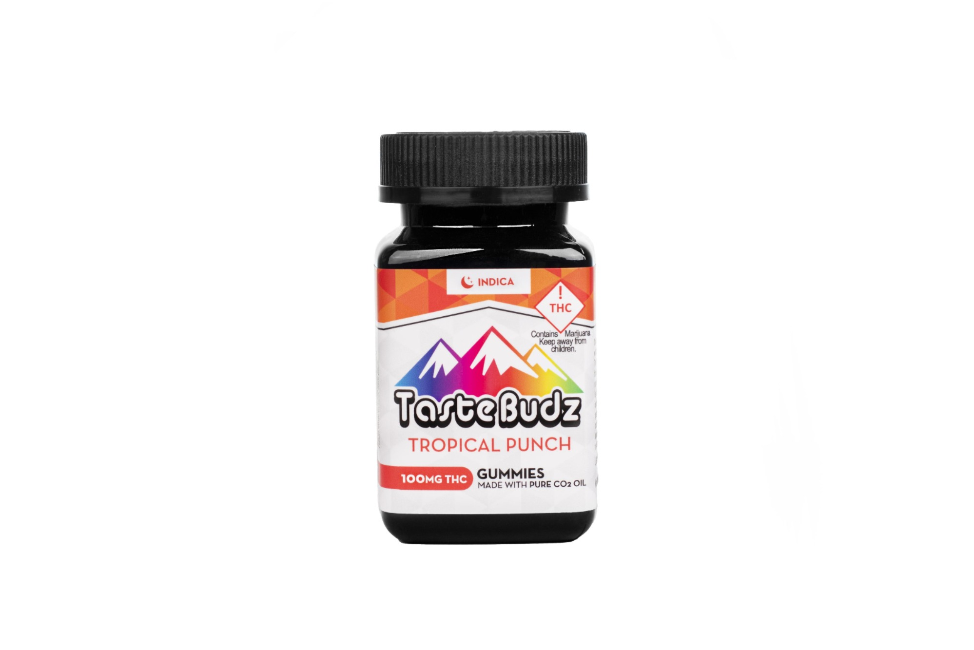 Photograph of product: TasteBudz Tropical Punch Gummies 100mg (I)