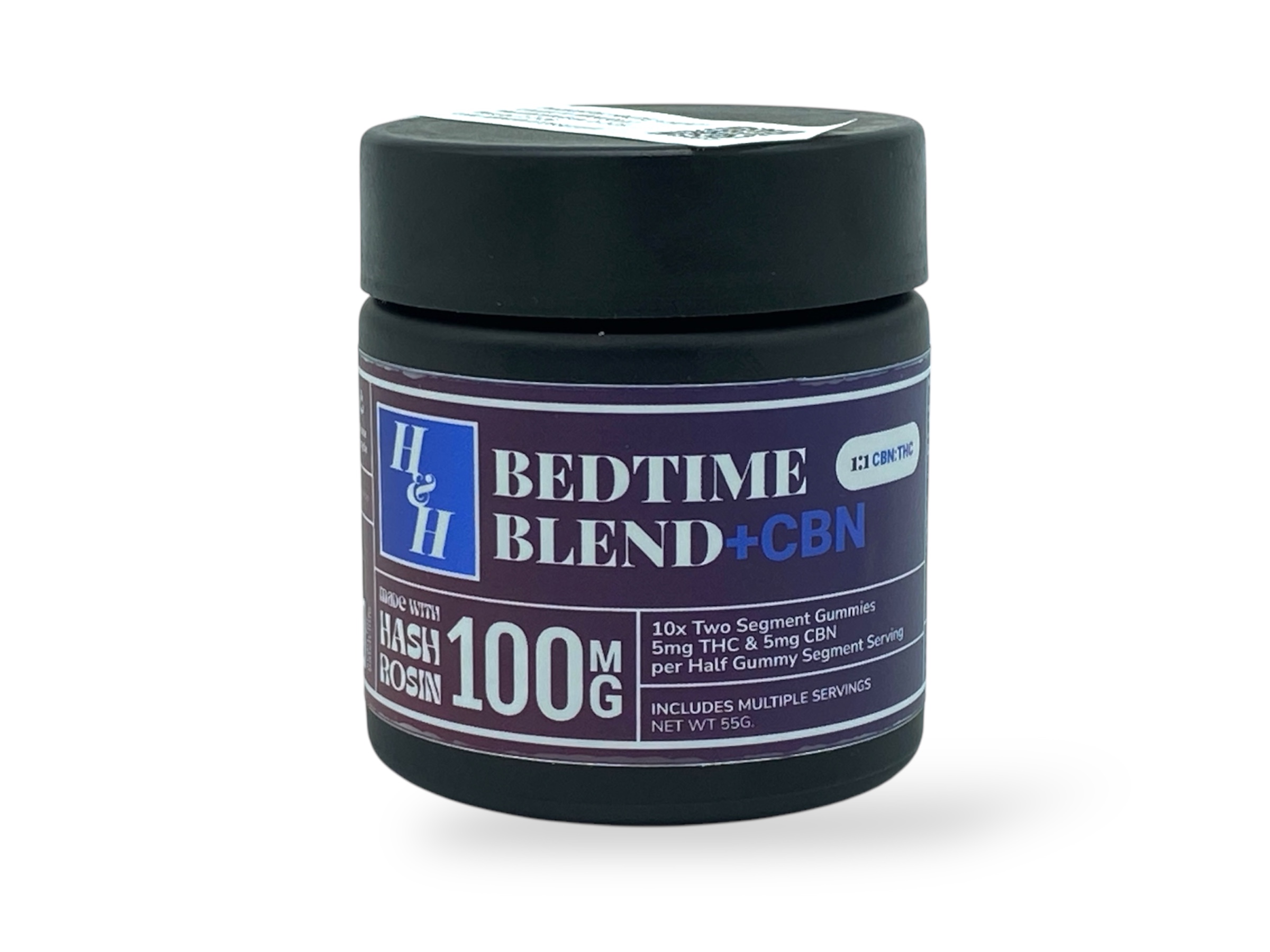 Photograph of product: Bedtime Blend 100mg au chocolat Rosin Gummies