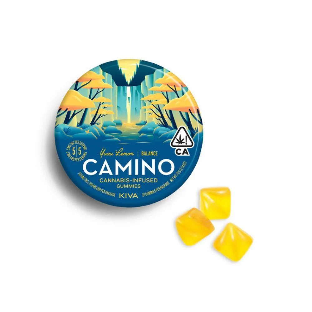 Photograph of product: Camino Yuzu Lemon Balance 20pc Gummies  100mg TH-oui: 100mg CBD