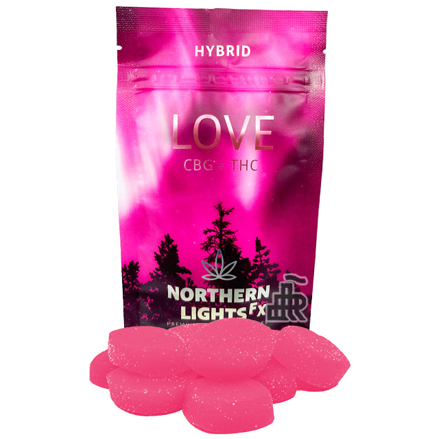 Photograph of Product: Love | Cbg + Thc | Strawberry Watermelon Aphrodisiac Gummies | 10pc