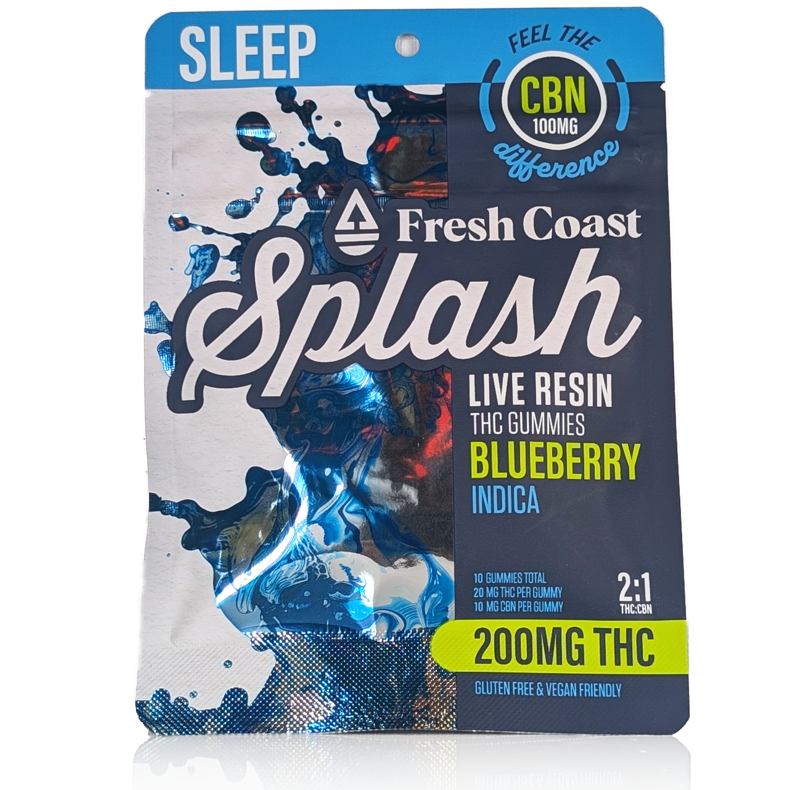 Photograph of product: MIXED BERRY - SPLASH - 200MG TH-oui 100MG CBN