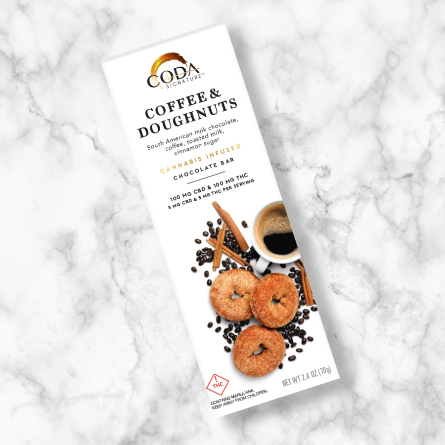 Photograph of product: 1:1 Coffee & Doughnuts 100mg