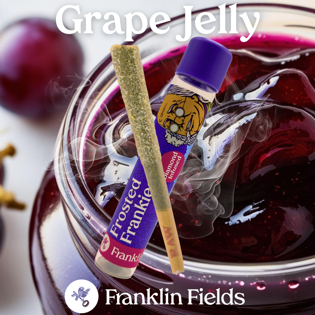 Photograph of product: Franklin Fields - 1.25g Infused Pre-Roll - Grape Jelly
