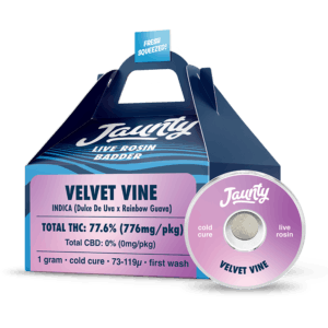 Photograph of product: Jaunty - Velvet Vine - Solventless Live Rosin Badder