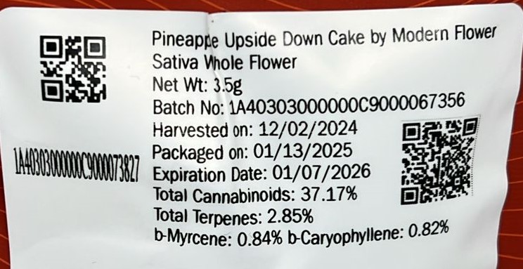 Photograph of Product: Modern Pineapple Upside Down Cake 3.5g