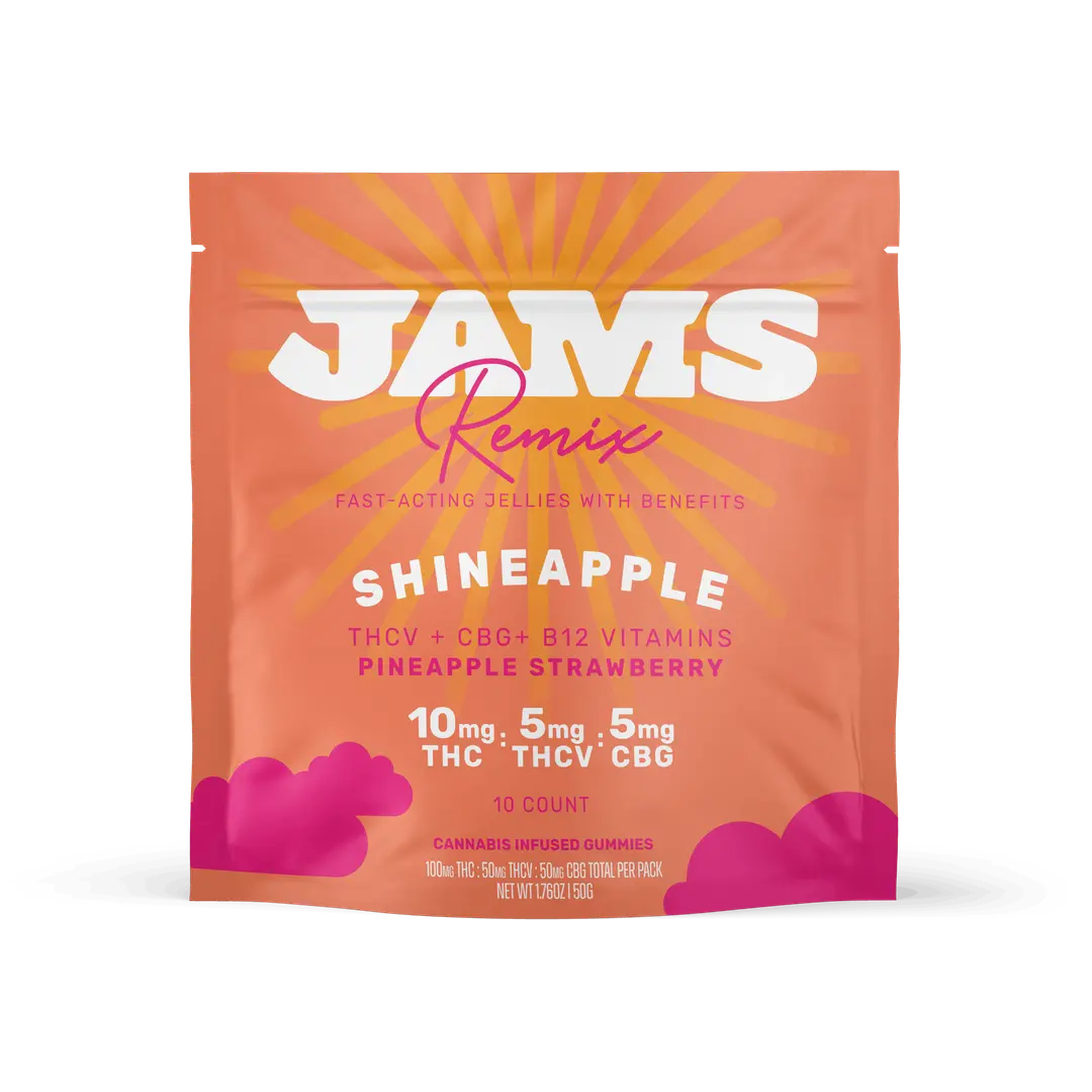 Photograph of product: Shineapple Gummies 2:1:1 100mg 10pk
