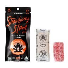 Photograph of product: Emerald Sky | Strawberry Slam (Oui'd) - 100mg Infused Gummy