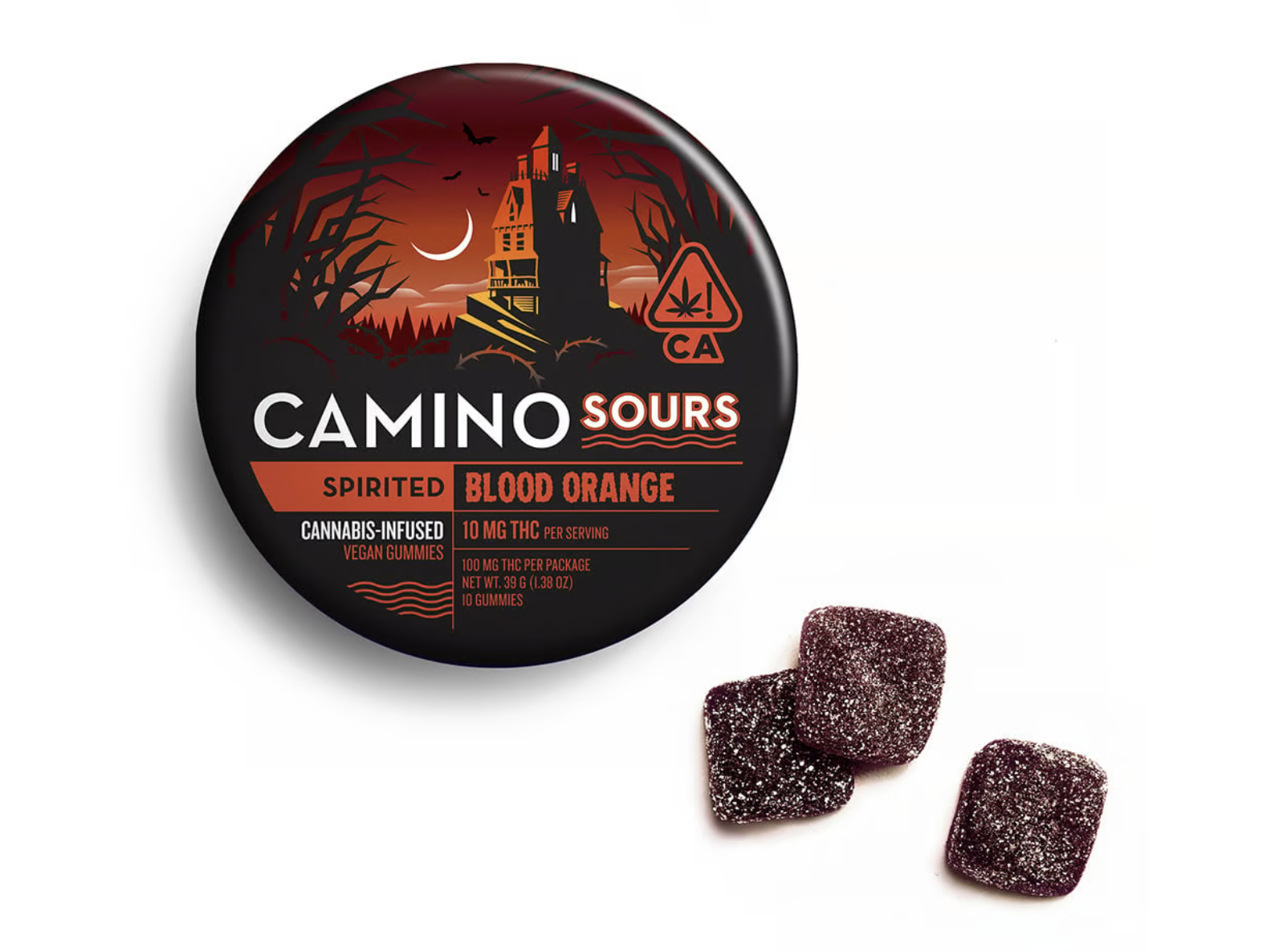 Photograph of product: Kiva | Camino Sours | Raspberry Lemonade | Balance | 100mg