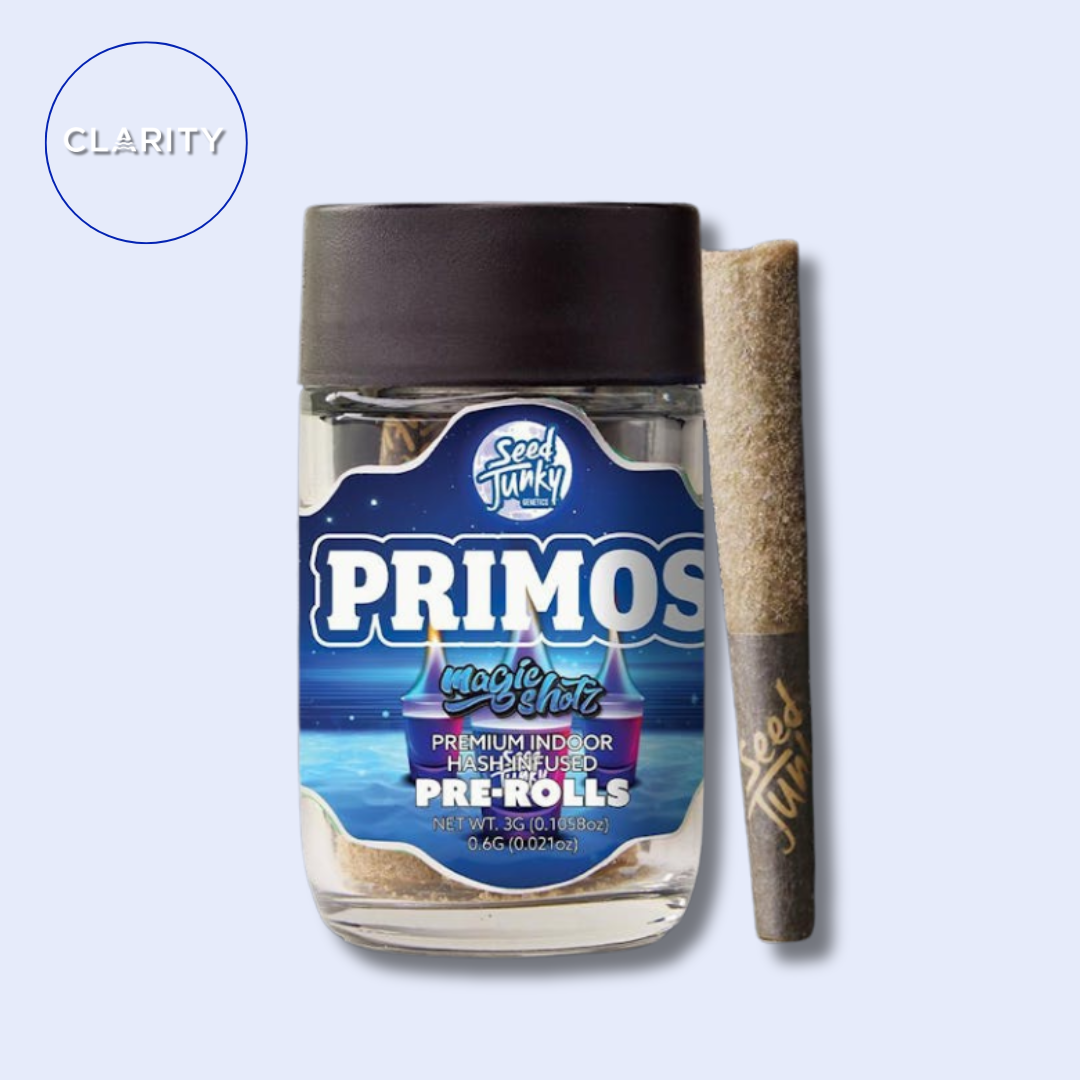 Photograph of product: Seed Junky Bubble au chocolat Infused Prerolls 5pk | Magic Shotz