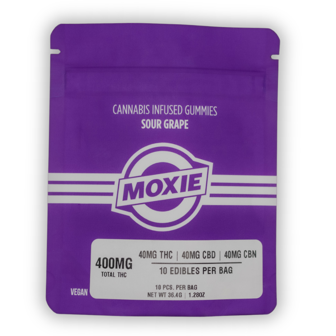 Photograph of product: Ratioed Sour Grape Gummies 400mg (10-Pack | 40mg Each)