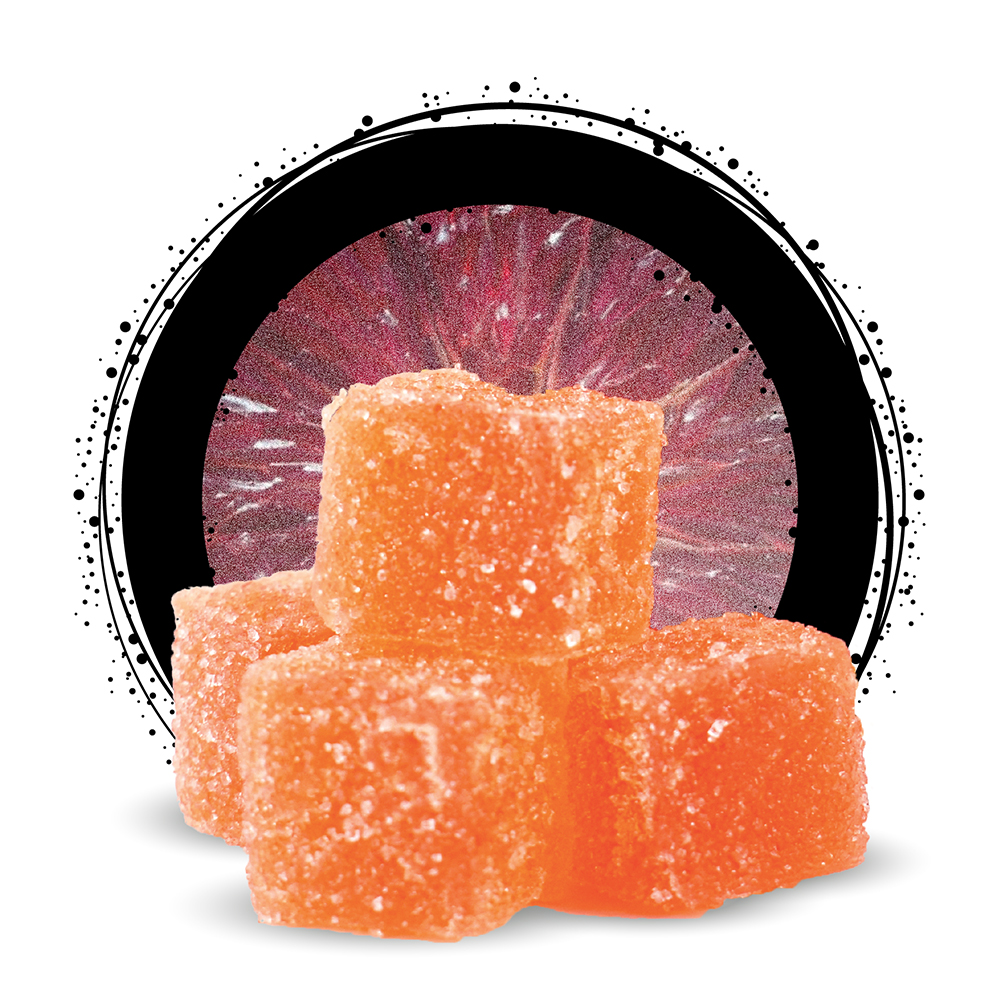 Photograph of product: Ozone | 100mg Gummies | Blood Orange