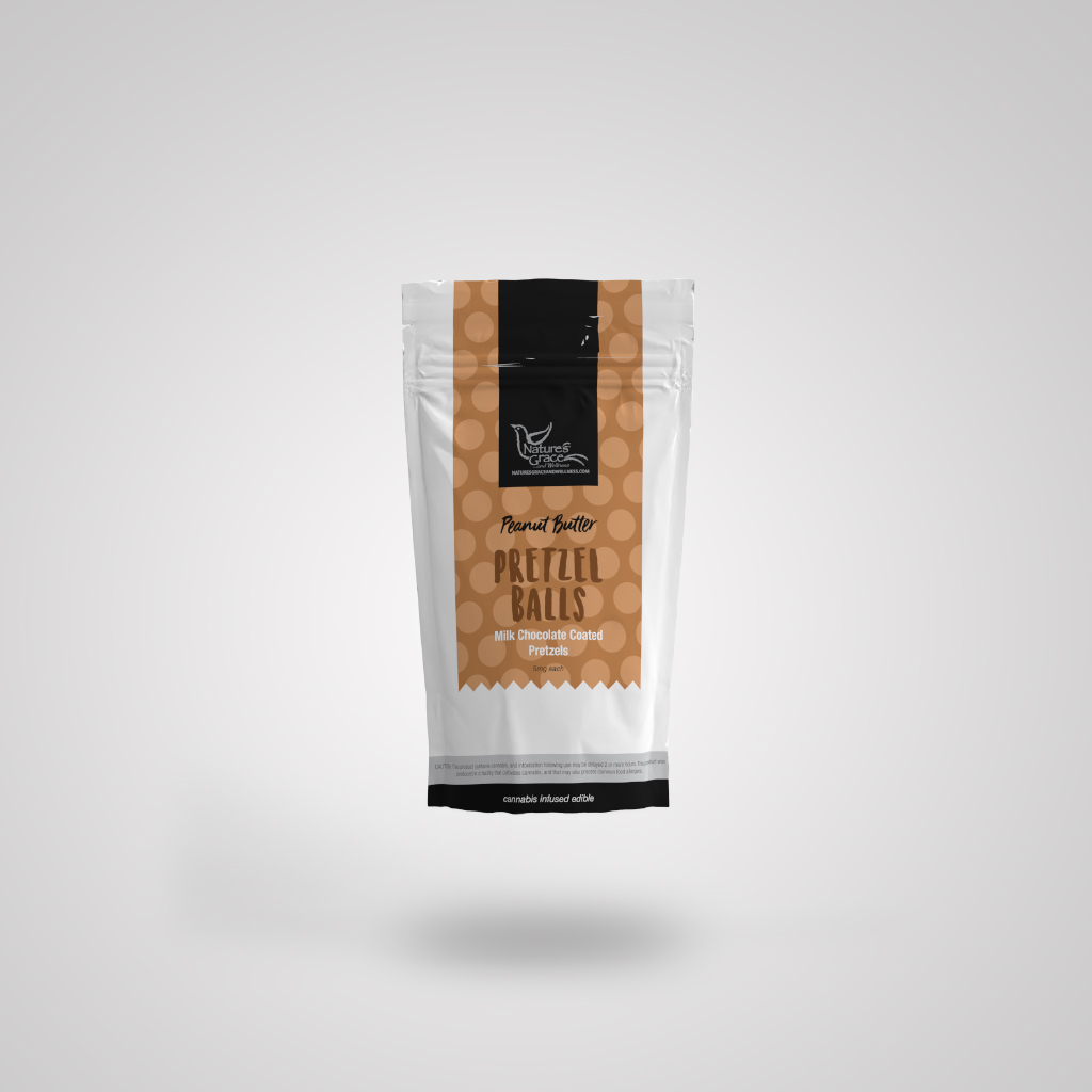 Photograph of product: Peanut Butter Pretzel Balls | 50mg | Nature's Grace