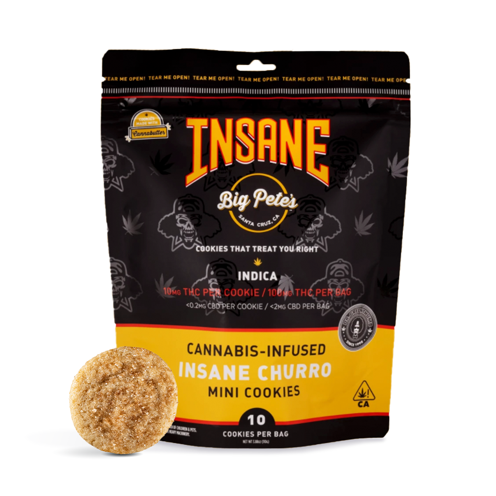 Photograph of product: Big Pete's Churro Oui'd Cookies 10pk 100mg