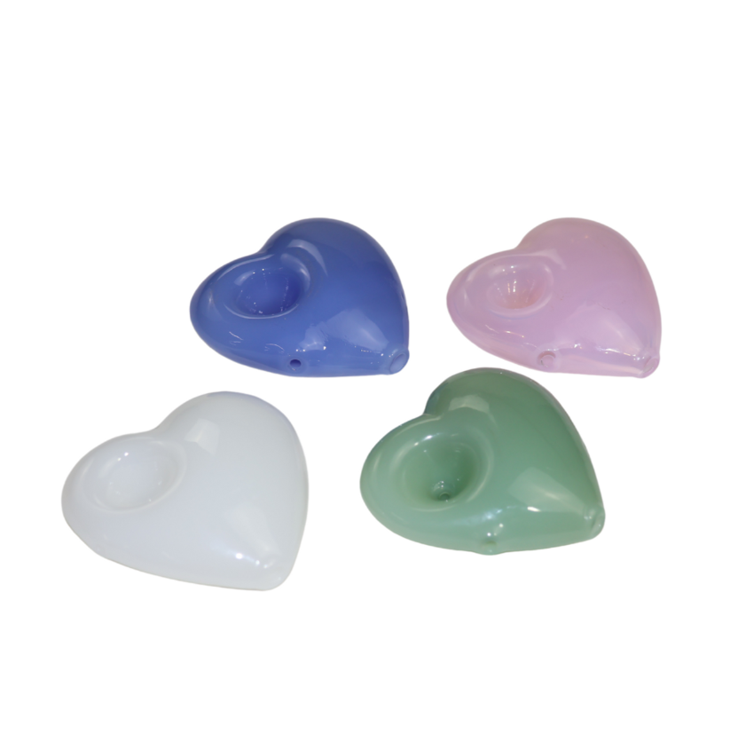 Photograph of product: 3" Heart Pebble Heart Hand Pipe