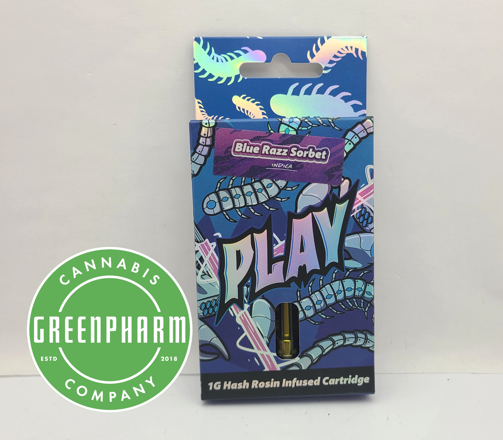 Photograph of product: Vape | PLAY | Blue Razz Sorbet 510 Vape